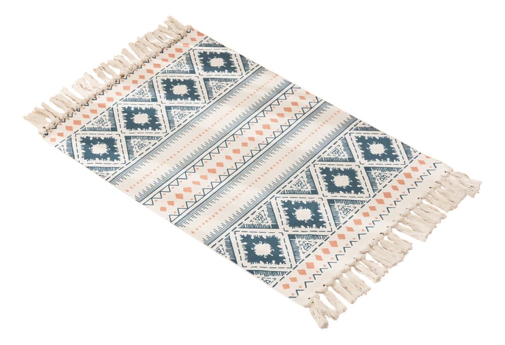 Bajada De Cama 60x90cm Lino Con Diseño Étnico Colorido 739 90 Cm 60 Cm Colorido